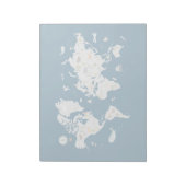 Süße Tier World Map Notizblock (Rotiert)