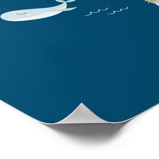 Süße Tier World Map Poster (Ecke)