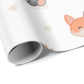 Süße Tier Wrapping Paper Geschenkpapier (Rolleneckpunkt)