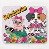 Süße Tierärztin Mousepad (Vorne)