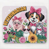 Süße Tierärztin Mousepad (Vorne)