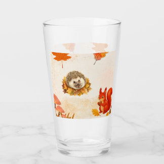 Süße Tiere auf Glas. Glas