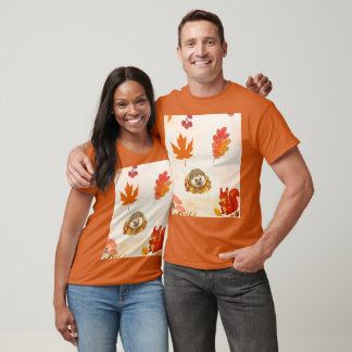 Süße Tiere auf T-Shirt. T-Shirt