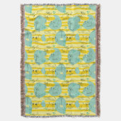 Süße Tiere, die mit Wasser 2 spielen Decke (Vorderseite Vertikal)