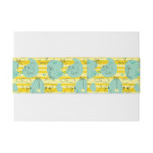 Süße Tiere, die mit Wasser 2 spielen Einladungsbanderole (Rückseitenbeispiel)