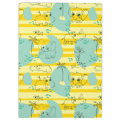 Süße Tiere, die mit Wasser 2 spielen Klemmbrett (Rückseite)