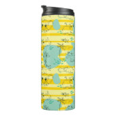 Süße Tiere, die mit Wasser 2 spielen Thermosbecher (Nach rechts gedreht)