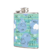 Süße Tiere, die mit Wasser 3 spielen Flachmann (Links)