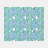 Süße Tiere, die mit Wasser 3 spielen Fleecedecke (Vorderseite (Horizontal))