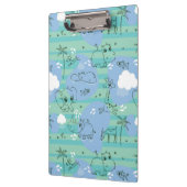 Süße Tiere, die mit Wasser 3 spielen Klemmbrett (Links)