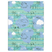 Süße Tiere, die mit Wasser 3 spielen Klemmbrett (Rückseite)