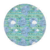 Süße Tiere, die mit Wasser 3 spielen Schneidebrett (Vorderseite)