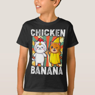 Süße Tiere in Hühner- und Bananen-Kostümen Kawaii T-Shirt