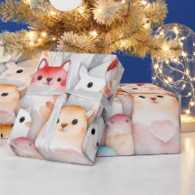 Süße Tiere, reizvolle Geschenkpapier