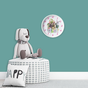 Süße Tiere Wanduhr   Süßes Geschenk für Baby