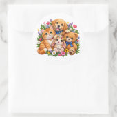 Süße Tierfreunde Aufkleber (Tasche)