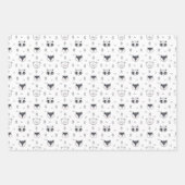 Süße Tierillustration Geschenkpapier Set (Vorderseite 3)