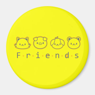 Süße tierische Freunde auf dem Case-Mate iPhone Ca Magnet