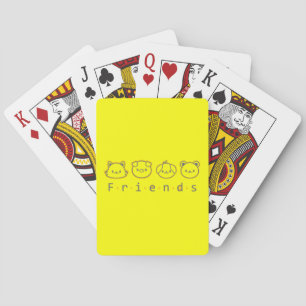 Süße tierische Freunde Gesicht Spielkarten