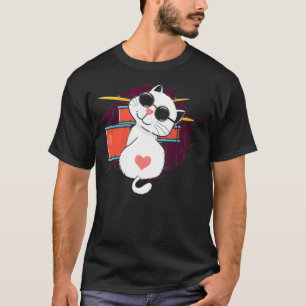 Süße Tierkatze Schlagzeug Geschenke Trommeln T-Shirt