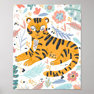 Süße Tiger-Kunst Poster