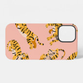 Süße Tiger nahtloses Muster iPhone Hülle (Rückseite (Horizontal))