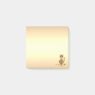 Süße Tigerkatzen-Cartoonfigur Post-it Klebezettel