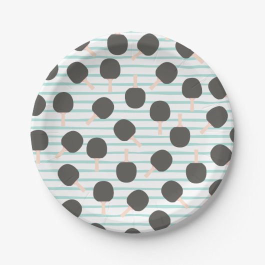 Süße Tischtennis-Papierteller Pappteller (Vorderseite)
