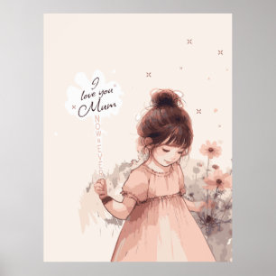 Süße Tochter Liebe Mutti Poster