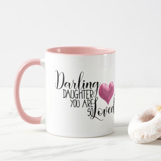 Süße Tochter sind Sie also geliebt Tasse (Mit Donut)