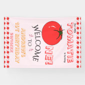 Süße Tomate 1. Geburtstags-Willkommen Banner (Horizontal)