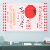 Süße Tomate 1. Geburtstags-Willkommen Banner (Messe)