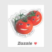 Süße Tomaten Aufkleber (Blatt)