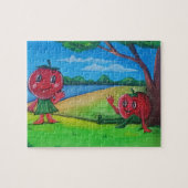 Süße Tomaten-Freunde Kinderpuzzle Puzzle (Horizontal)