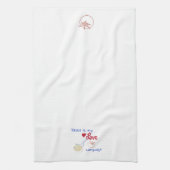 Süße Tomaten-Pasta-Nudel Geschirrtuch (Vertikal)