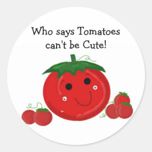 Süße Tomaten Runder Aufkleber