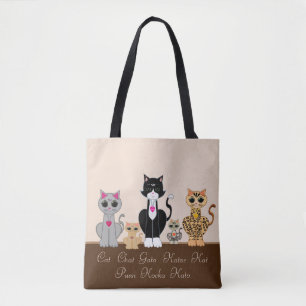 Süße Top liebevolle Katzen Tasche