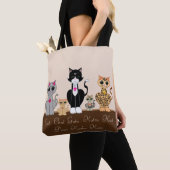 Süße Top liebevolle Katzen Tasche (Von Nahem)