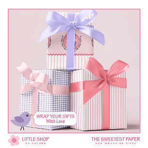 Süße Törtchen Valentinstag Geschenkpapier Set