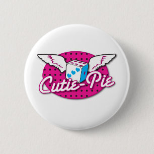 Süsse-Torte rockabilly niedliche Würfel mit Button
