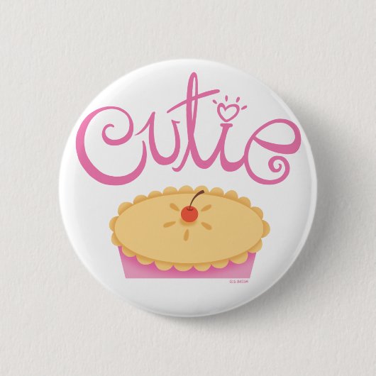 Süsse-Torten-Knopf Button (Vorderseite)