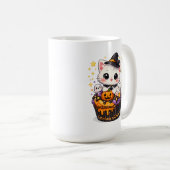 Süße Tortenhexen-Kitty Kaffeetasse (VorderseiteRechts)