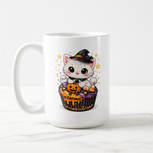 Süße Tortenhexen-Kitty Kaffeetasse (Links)
