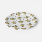 Süsse-TorteWatercolorsloth-Muster Pappteller (Schrägansicht)