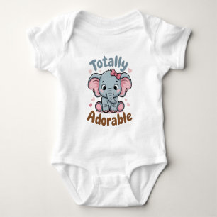 Süße, total bezaubernde Wortkunst Baby Mädchen Strampler