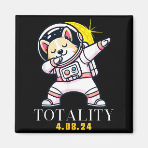 Süße totale Sonnenfinsternis Dabbing Shiba Magnet