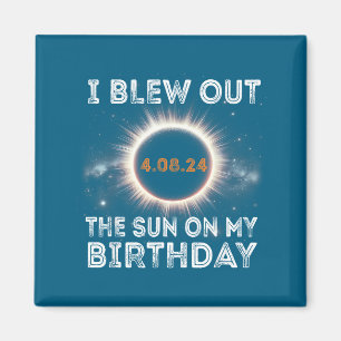 Süße totale Sonnenfinsternis Geburtstag 4 Magnet