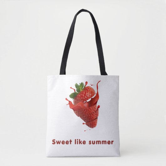 Süße Tote Bag mit Fruchtmuster Tasche (Vorderseite)