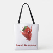 Süße Tote Bag mit Fruchtmuster Tasche (Rückseite)