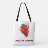 Süße Tote Bag mit Fruchtmuster Tasche (Rückseite)